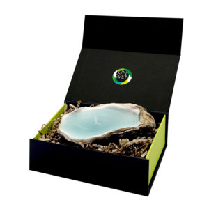kaars-oester-giftbox-groen