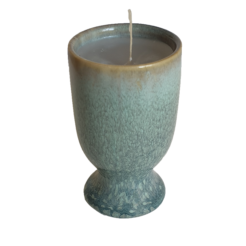 UNCC004 Uneven Cup Candle Agate top side